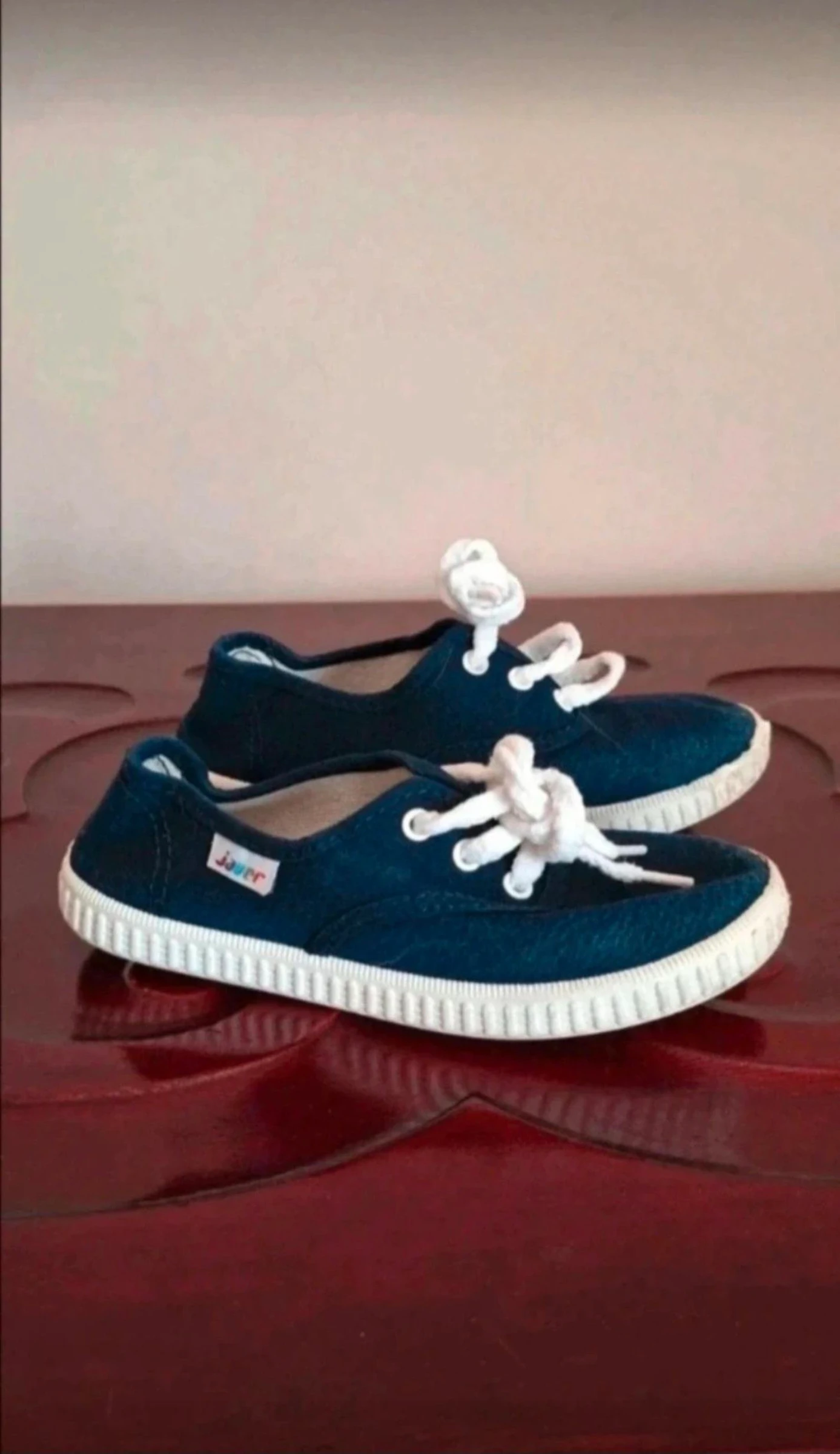 Zapatillas lona de niñ@,  talla 30. Azul marino